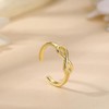 GXGM 12 Pcs Women Open Toe Rings Adjustable Band Rings