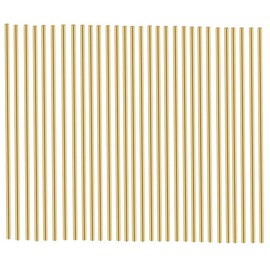 Stormshopping 30PCS 1mm Brass Rod, Metal Solid Round Brass Rod Pin Lathe Bar Stock for RC Model Airplane Helicopter DIY Craft - 100mm Length