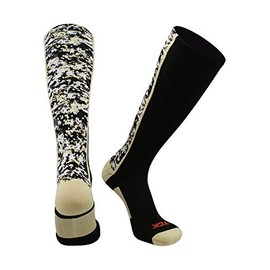 TCK Digital Camo OTC Socks (Black/Vegas Gold, Small)