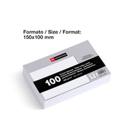 Miquelrius Miquelrius – Karteikarten, 100 glatte Notizkarten, Lernkarten, 200 g/m² Offset-Kartenpapier, Größe 100 x 150 mm