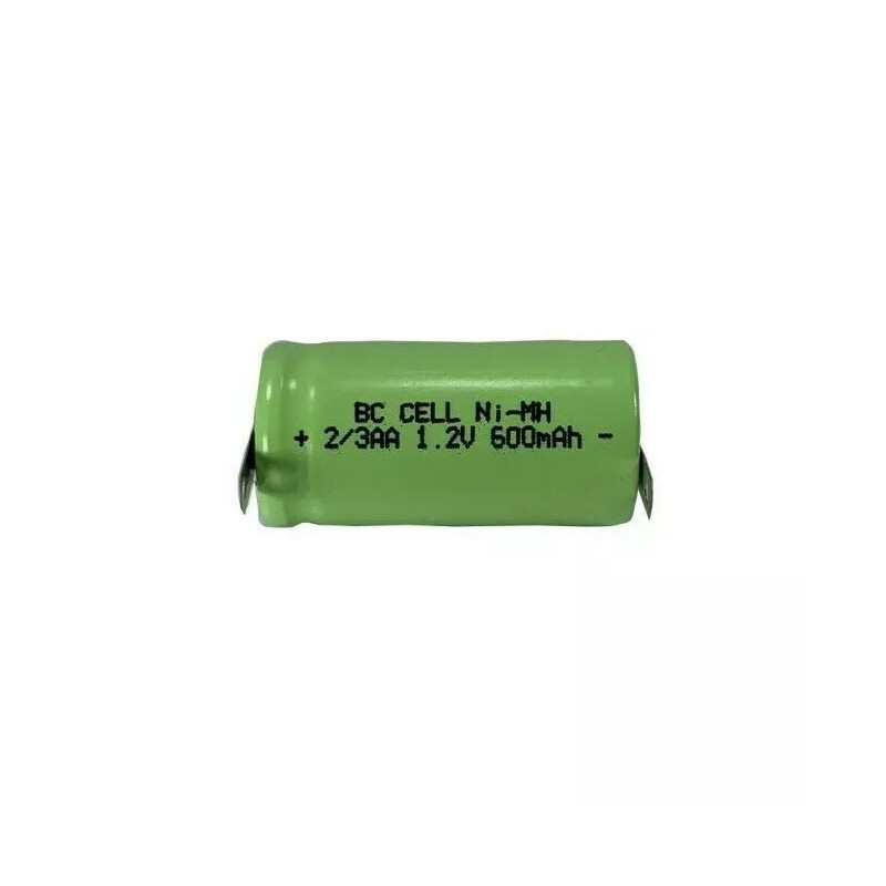 BC CELL 8 pcs 2/3 AA 2/3AA 600mAh NiMH 1.2V