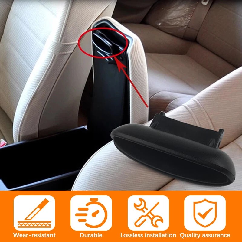 unbranded NEW Black Armrest Cover Lid Lock Center Console Latch