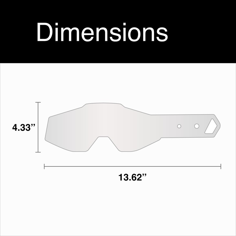 100% FMF Goggles POWERBOMB/POWERCORE Laminated Tear-Offs 2 x 7 pk
