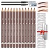 LOKFAR 12 PCS Eye-Brow Pencil Set, Waterproof Eyebrow Pencil Microblading