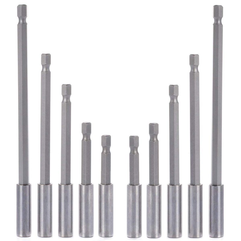 OSOF 10-Pieces/Pack Magnetic Socket Bit Holder Extension, 1/4 inch Hex