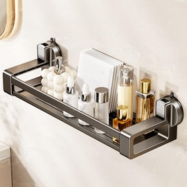 ONXE Shower Caddy Suction Cup,No Drilling Removable Shower Shelves,Heavy Duty Shower Organizer and Storage with Large Capacity,Rack for Bathroom Accessories Decor (1 Caddy, 12 inch)