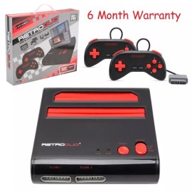 Retro-Bit NES SNES Retro-Bit Retro Duo Twin Video Game System, Red/Black v3.0 NEW