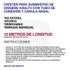 Catter Nasal para Oxgeno 10 Metros Adulto Transparente Dip-Mac