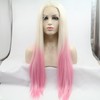 SERENEWIG Long Straight Synthetic Lace Front Wigs for Women Daily