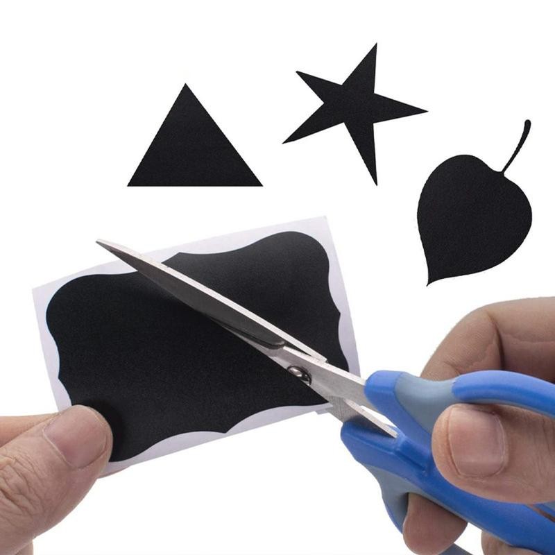 120pcs/roll Removable Chalkboard Blank Sticker & 1 Count Marker Pen, Kitchen