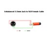 Siyear Unbalanced 3.5mm (1/8" Inch) Mini Jack TRS Male to