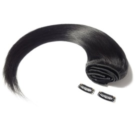 Clip in 100% Remy Human Hair Extensions 8"-24" Grade 7A Quality Full Head 8pcs 18clips Long Soft Silky Straight for Women Fashion 10" / 10 inch 70g, 1B Natural Black