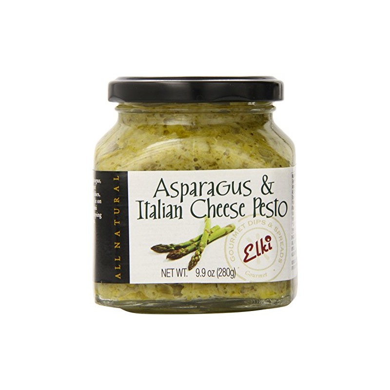 Elki's Gourmet Asparagus and Italian Cheese Pesto, 9.9 Ounce