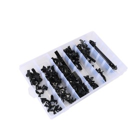 Gorise 54 PCS Auto Wiring Harness Clip Assortment for Car Wiring Harness and Trim Panels Includes Loom Clips Auto Cable Ties and Storage Box