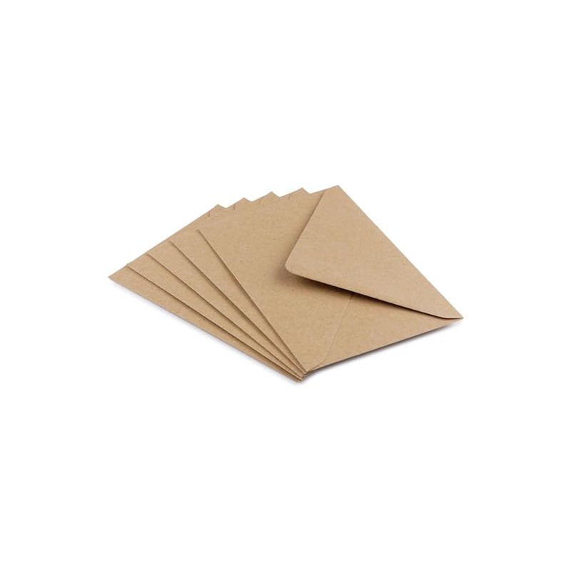 DJP C6 Kraft Fleck Envelopes Natural Brown 114mm x 162mm