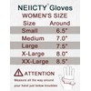 Neiicty Luxury Winter Long Leather Gloves Women Touchscreen Texting Warm