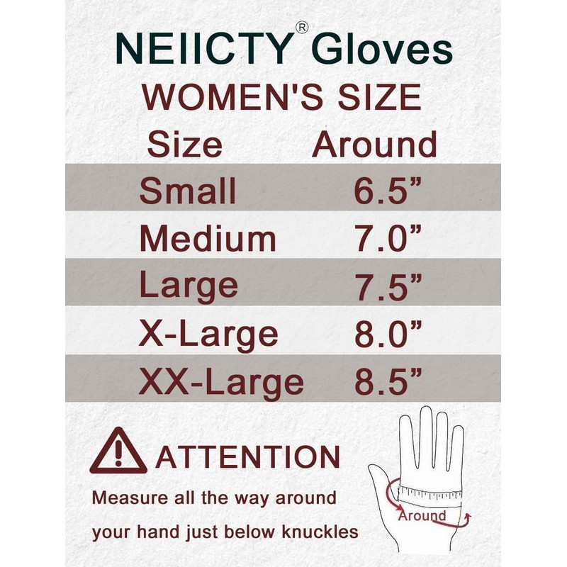 Neiicty Luxury Winter Long Leather Gloves Women Touchscreen Texting Warm