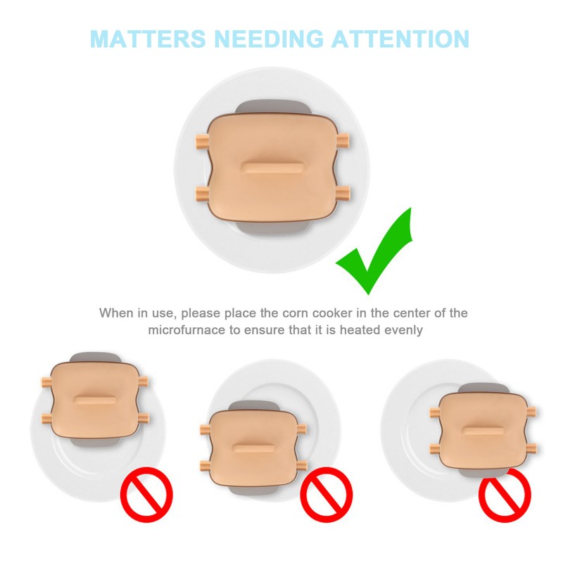 Microwave Corn Cooker Food Grade PP No BPA Microwavable Portable