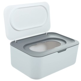 Ipetboom Reusable Napkin Box Holder Grey Tissue Dispenser for Home Hotel Cafe Bathroom Friendly Storage Dust Lid Convenient Accessory for Daily Use