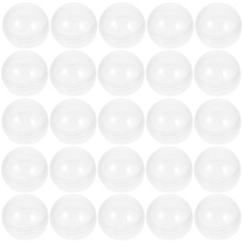 JECOMPRIS Capsule Vending Machine Round 50 pcs Bulk Clear Container Easter Party Favors Basket Stuffers