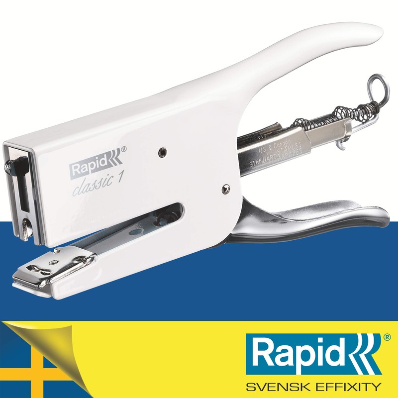 Rapid Stapling Pliers, 50 sheet capacity, Coconut Kiss, Ergonomic metal
