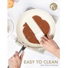 MICHELANGELO Large Frying Pan with Lid, 14 Inch Ceramic Skillet