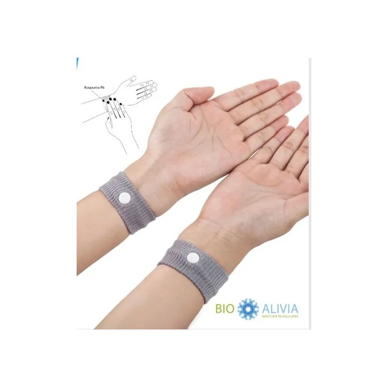 Pulsera 1 Par Anti Mareo Acupuntura Nauseas Envio Gratis