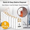 9 Pack 23743 VF3502 Vacuum Bags Compatible with Ridgid 12-16
