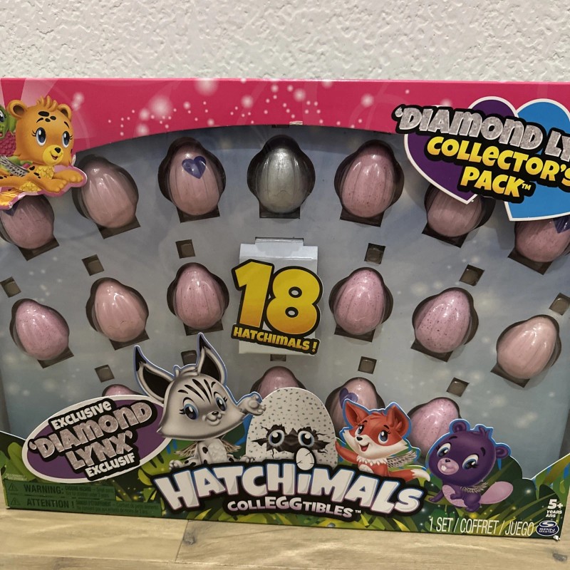 Spin Master Hatchimals Colleggtibles Diamond Lynx Collectors 18 Pack Figures