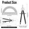 EBOOT Student Geometry Math Set, Metal Drawing Compass and 6