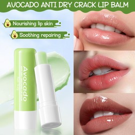 Reparierende Handcreme + Lip Balm, Anti-Aging Pflegende Handcreme Nährende Und Schützende Creme Hautpflege Pflegender Lippenbalsam Für Sehr Trockene Haut, Anti-Riss Reparatur Glowing (Avocado)