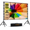 TOWOND Projector Screen and Stand,Towond 150 inch Indoor Outdoor Projection