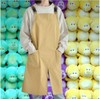 Daycare apron, moving front opening, comfortable casual apron, cafe workshop, kindergarten / 어린이집 앞치마 무빙 앞트임 편한 캐주얼 앞치마 카페 공방 유치원