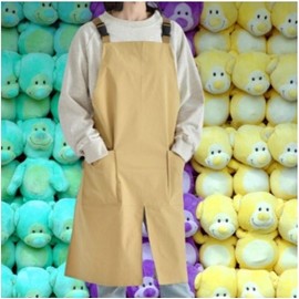 Daycare apron, moving front opening, comfortable casual apron, cafe workshop, kindergarten / 어린이집 앞치마 무빙 앞트임 편한 캐주얼 앞치마 카페 공방 유치원