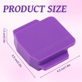 Sewing Machine Magnetic Seam Guide, 2025 New Upgraded Version Multi Purpose Magnet Hemmer Guide Hem Guide Graduated Polygon Seam Guides for Universal Sewing Machine Accessories Supplies (Purple)