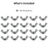 M8 Wing Nut & Bolt 10 Pack (M8 x 50mm