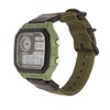 Digital Sport Watch Canvas Strap Luminous Waterproof Retro Sport Watch