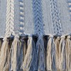 DII Braided Striped Decorative Throw Blanket, 50x60, Stonewash Blue