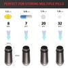 Small Pill Case Waterproof Keychain Pill Box Portable Single Chamber