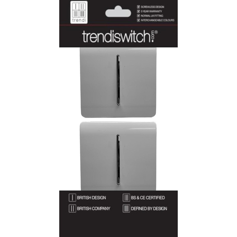 Trendi 1 Gang 2 Way Artistic Modern Glossy 10 Amp