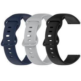 3 Pack Watch Bands Compatible With INIUPO/BAUISAN/Phyulls/Cosjoype/AIWIEP/Tixpc Kids Smartwatch 1.54'' Strap,Soft Silicone Adjustable Wristband Strap for Cosmo JrTrack /Cosmo JrTrack 2 Kid's Accessories (3 Pack B)