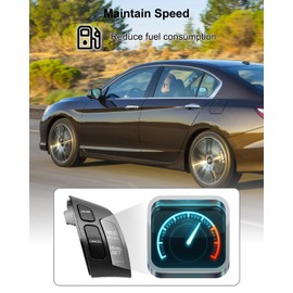 TIKSCIENCE Steering Wheel Cruise Control Switch Replace 35880-SDB-A21 35880-SDB-A01ZA Fit for Honda Accord w/o Navigation 2005-2007 EX Sedan 2003-2005, Mounted Volume Cruise Switch Button