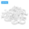 sourcing map 30Pcs PVC Pipe Straps, 40mm(1-4/7") Plastic Conduit Strap