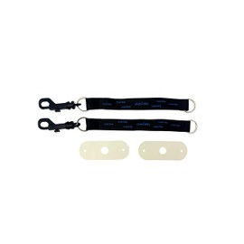 CHU-BUDDY ChuBuddy Chewy Holder 4 Pack: Two Black Clip-On Tether Bracelets & Two Black Neck Lanyards for Autism, ADHD, Oral Sensory Needs, Special Needs, or Anxiety – Ages 3+