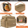 opux Tactical Lunch Box for Men, Tan Mens Insulated Lunch