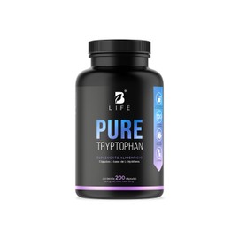 B Life Triptófano Puro | 200 Cápsulas de 500 mg | Aminoácido esencial precursor de serotonina | Pure Tryptophan