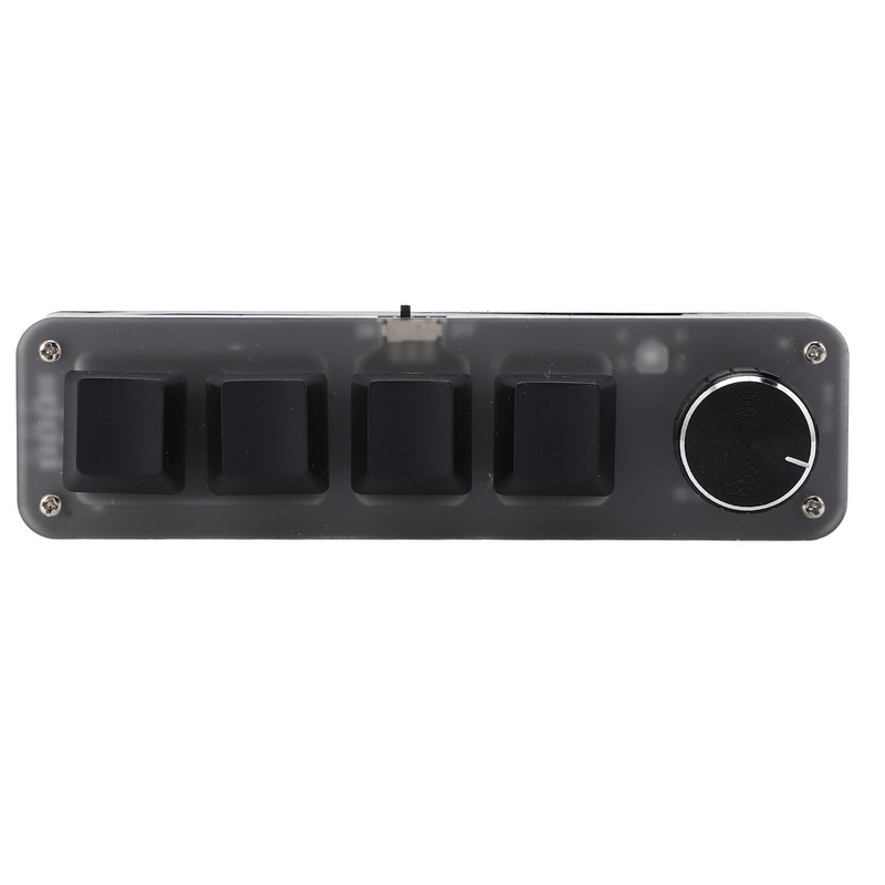 One Handed Mechanical Keyboard 4 Key with Adjustable RGB DIY