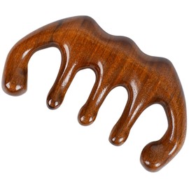 VICASKY Natural Wood Wide Tooth Scalp Comb for Head Neck Massage Smooth Hair Detangler Durable Wood Comb for Curly Straight Hair Promotes