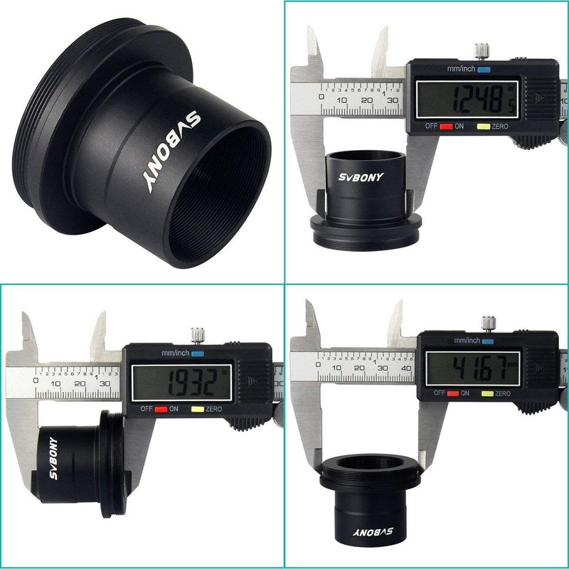 SVBONY T2 T Ring Adapter and T Adapter, 1.25 inches