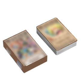 EUYRVAW Pack of 55 Cartoon Cards, Black, Silver, Gold, Rare Card Set, No Duplicates, Cartoons, Comics, Trading Cards